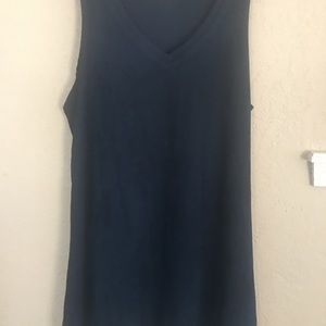 Navy velvet dress